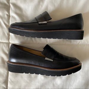 Black loafers